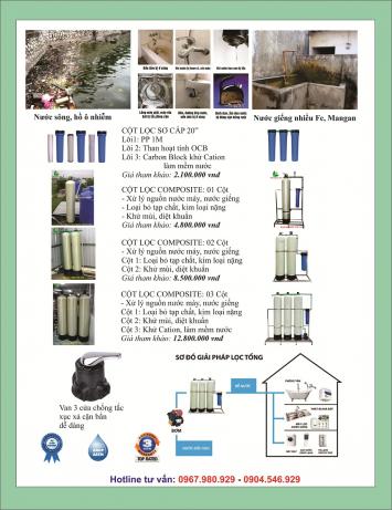 Bảng báo giá hệ thống máy lọc nước biệt thự